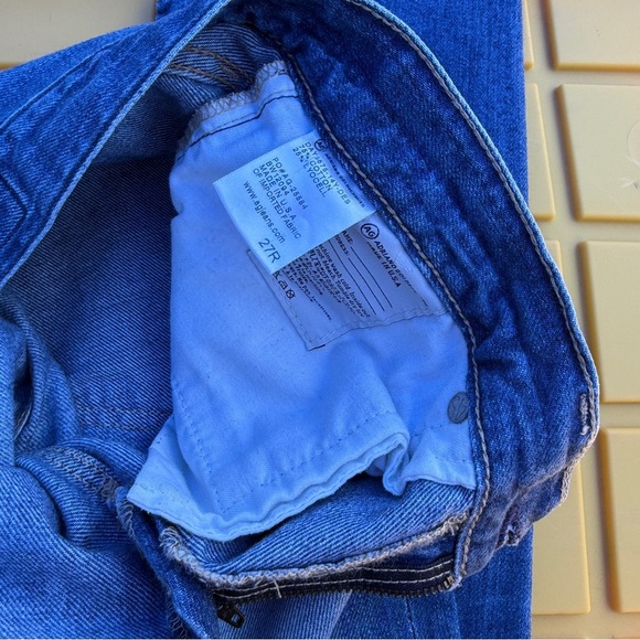 Ag Adriano Goldschmied Blue Straight Leg Jeans - Picture 2 of 3